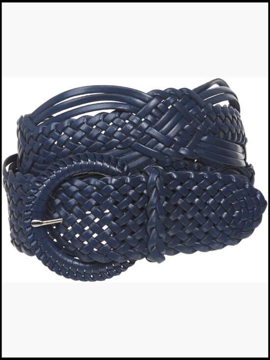 Accessories - Hand Braided Genuine Leather 2" Wide Belt, No Holes